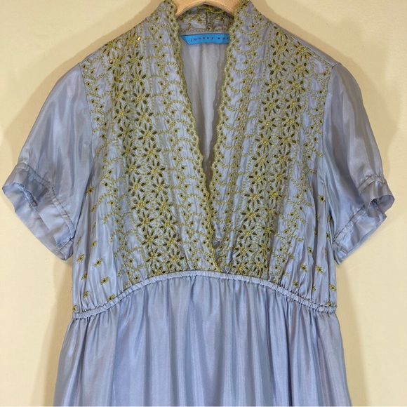Johnny Was Embroidered Silk Dress - Picture 2 of 13